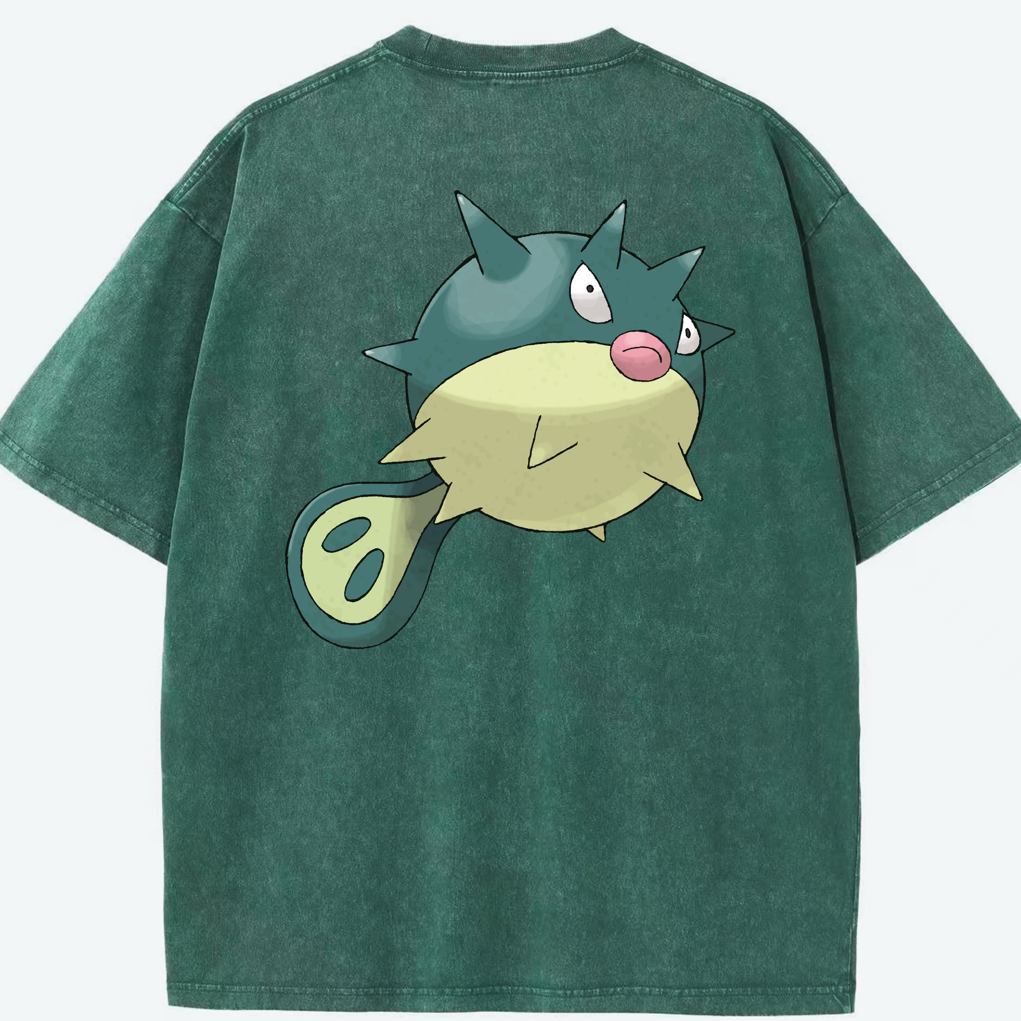 （画像用） ポケットモンスター Pokémon 綿100% ヴィンテージ風 半袖Tシャツ（背面プリント）